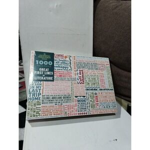 Great First Lines of Literature 1000 pc  Jigsaw puzzle, Factory Sealed.50cmx70cm